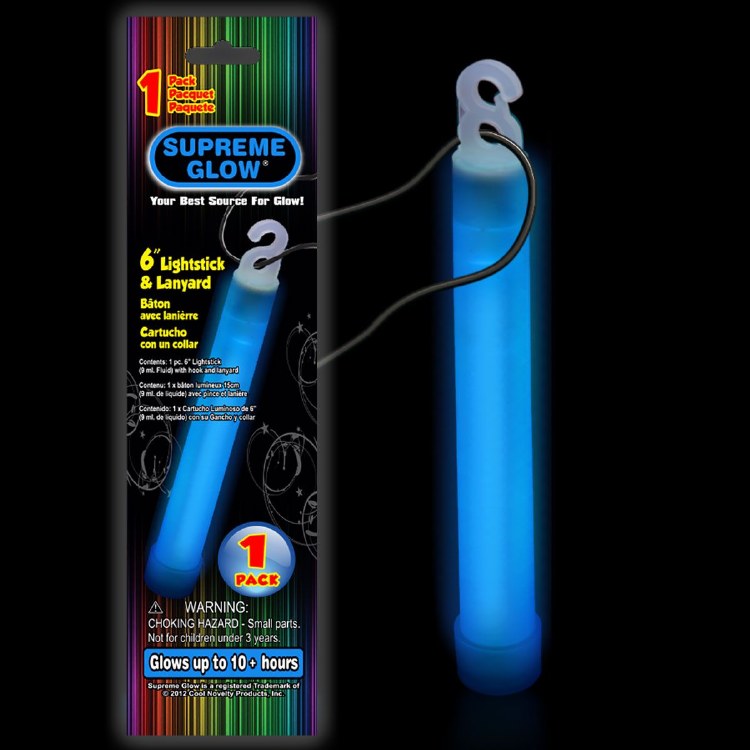 Glow Stick w/ Lanyard Blue
