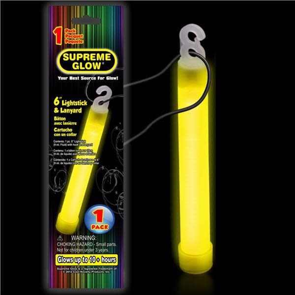 Glow Stick w/ Lanyard Yellow