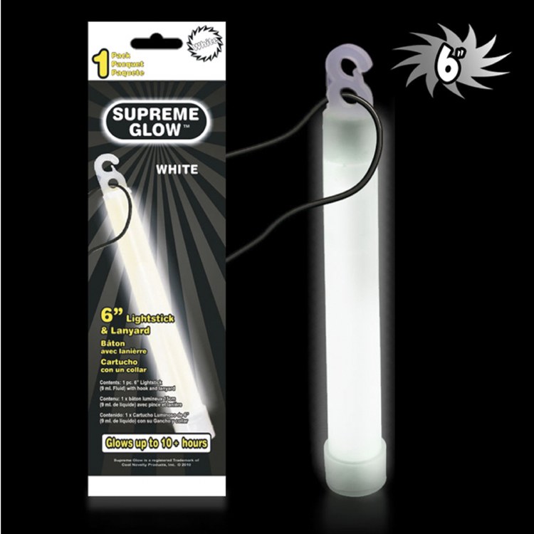 Glow Stick w/ Lanyard White