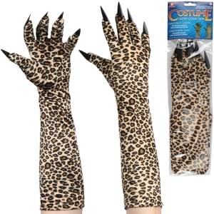 Gloves With Nails Cheetah