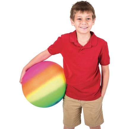 Rainbow Playground Ball 18in.