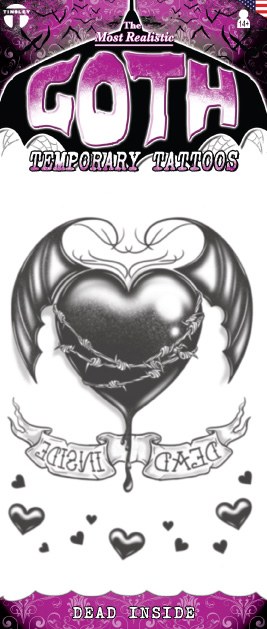 TattooFX Goth Dead Inside