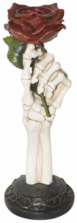 Candle Holder Skeleton Hand