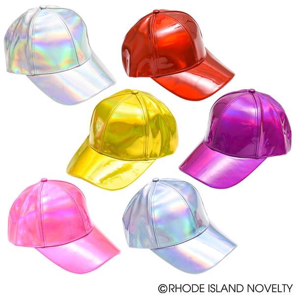 Iridescent Holographic Baseball Cap Asst