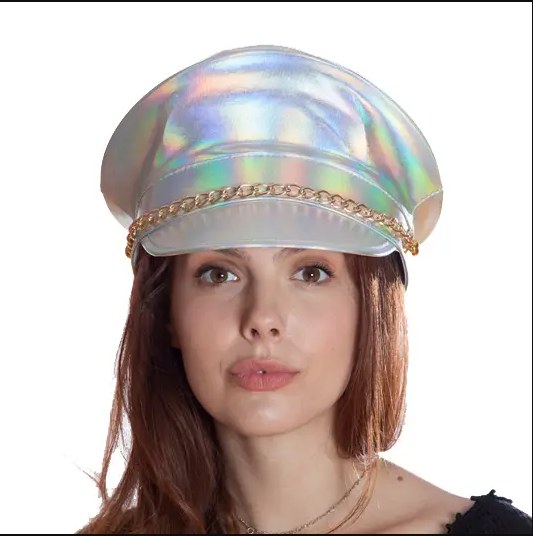 Captain Hat Irid Silver