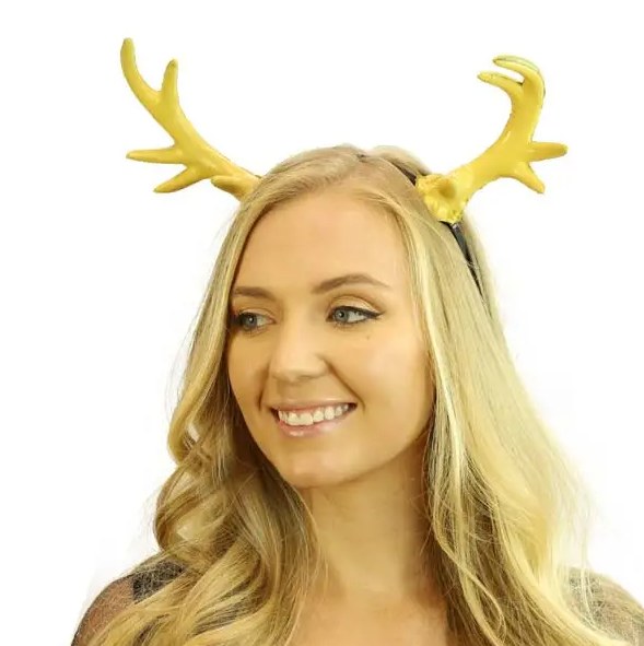 Headband Gold Antler