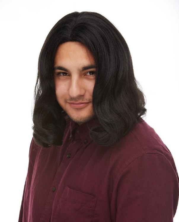Wig Hippie Grunge Black