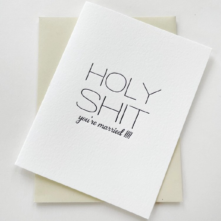 Card Holy Sh*t You're Married!