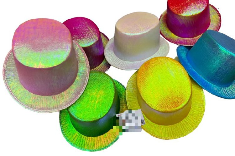 Hat Top Metallic Green