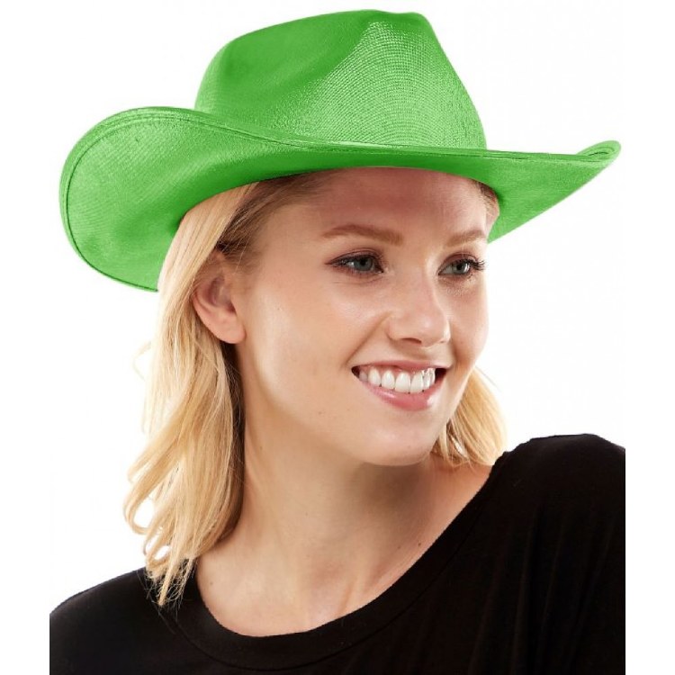 Cowboy Hat Metallic Green