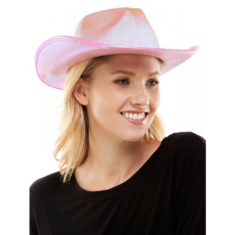 Cowboy Hat Metallic Pink
