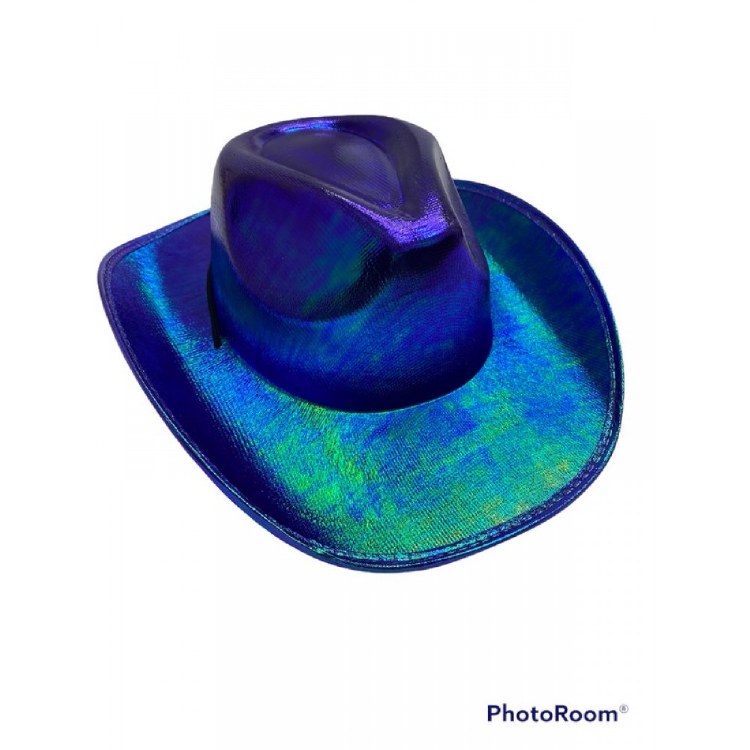 Cowboy Hat Metallic Purple