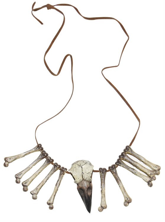 Necklace Bird Skull &amp; Bones