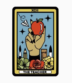 Sticker The Teacher Tarot