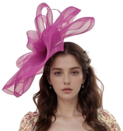 Fascinator Feather Oversize Pk