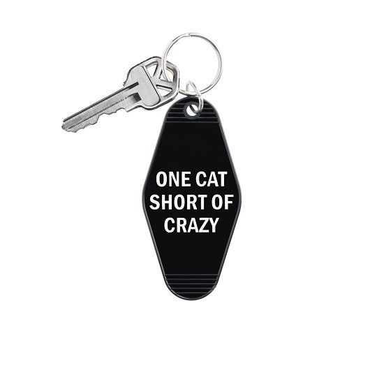 Keychain One Cat Short Crazy