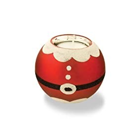 Santa Suit Tea Light Candle Holder