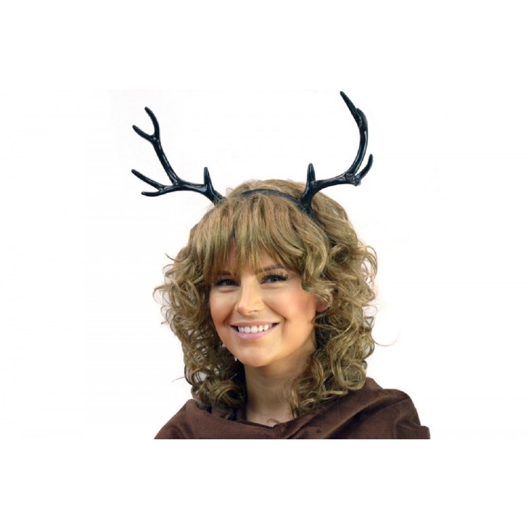 Antlers Headband ~ Black