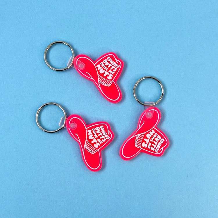 Cowboy Butts keychain
