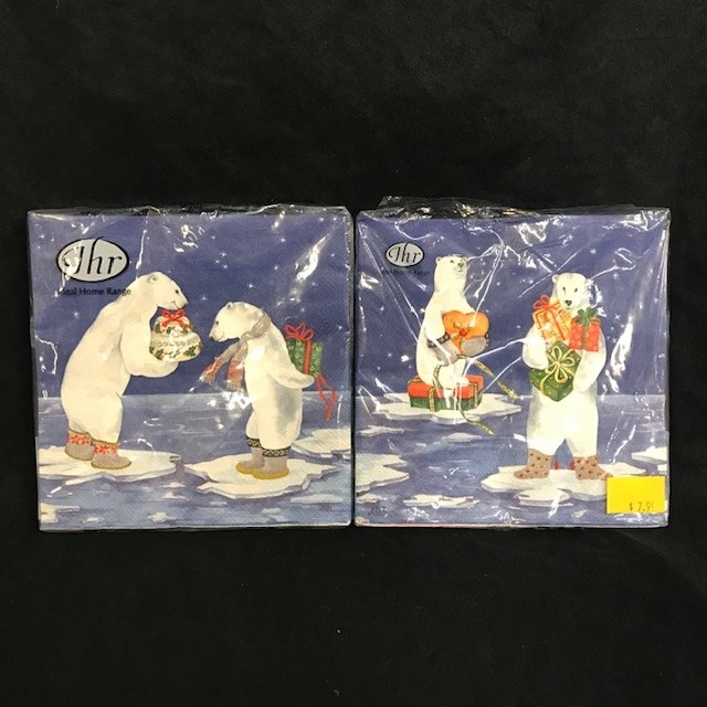 Bears On Ice Lunch Napkins ~ 20 Pack
