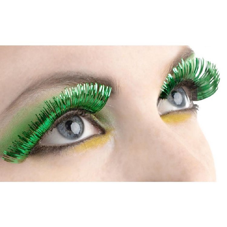 Eyelashes Metallic Green