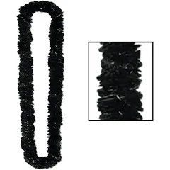 Lei Black Plastic 1in