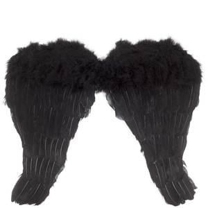 Wings Angel Feather Black 24in