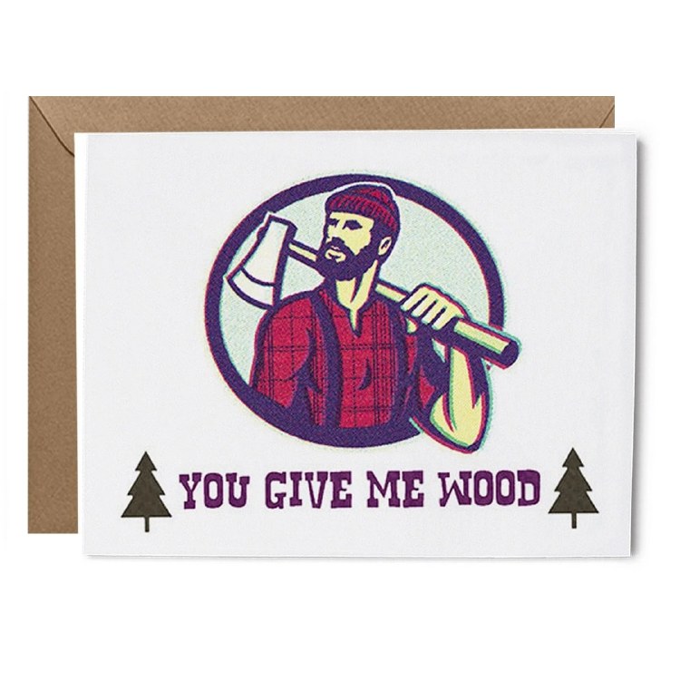 Card You Give Me Wood