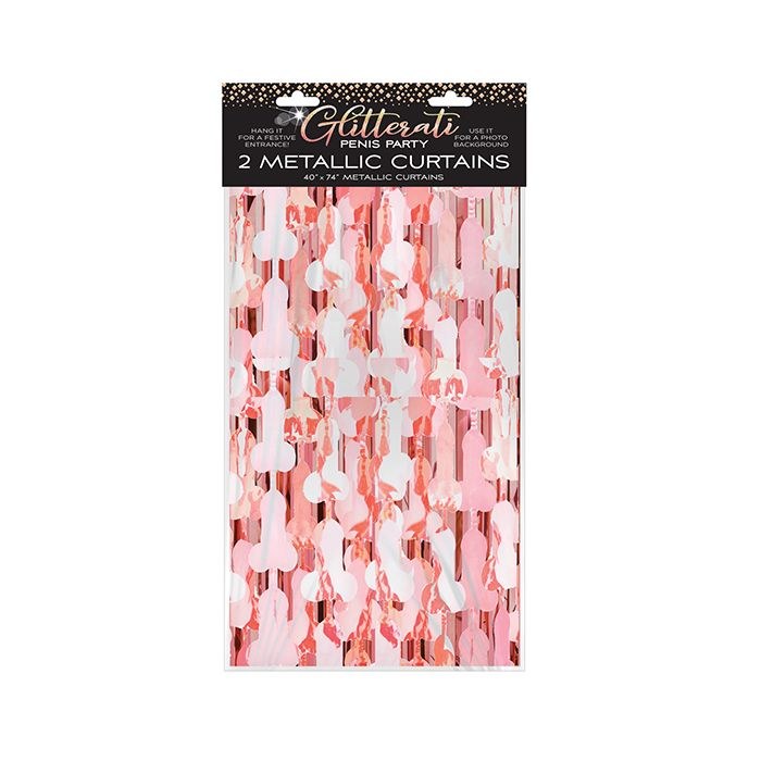 Glitterati Penis Foil Curtain
