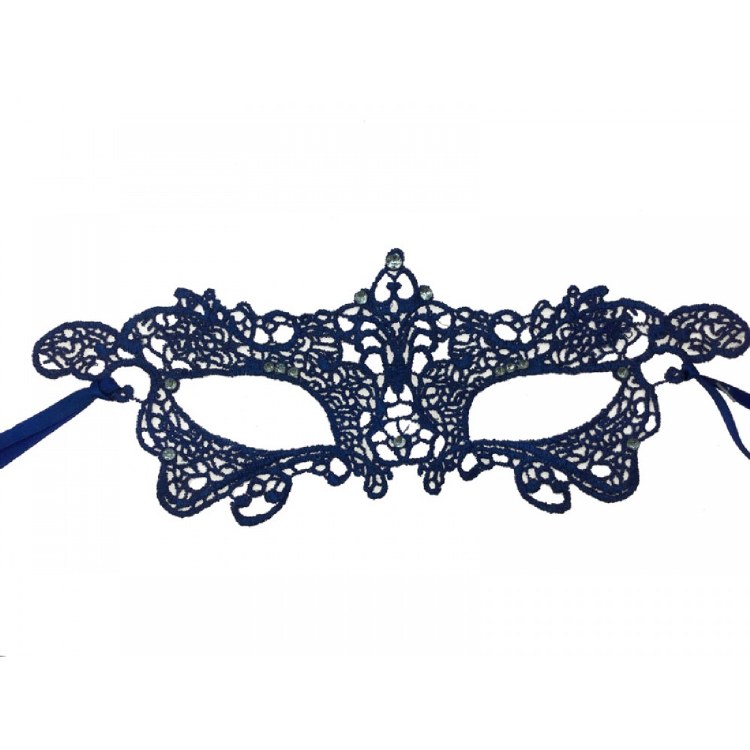 Mask Lace Brocade Blue