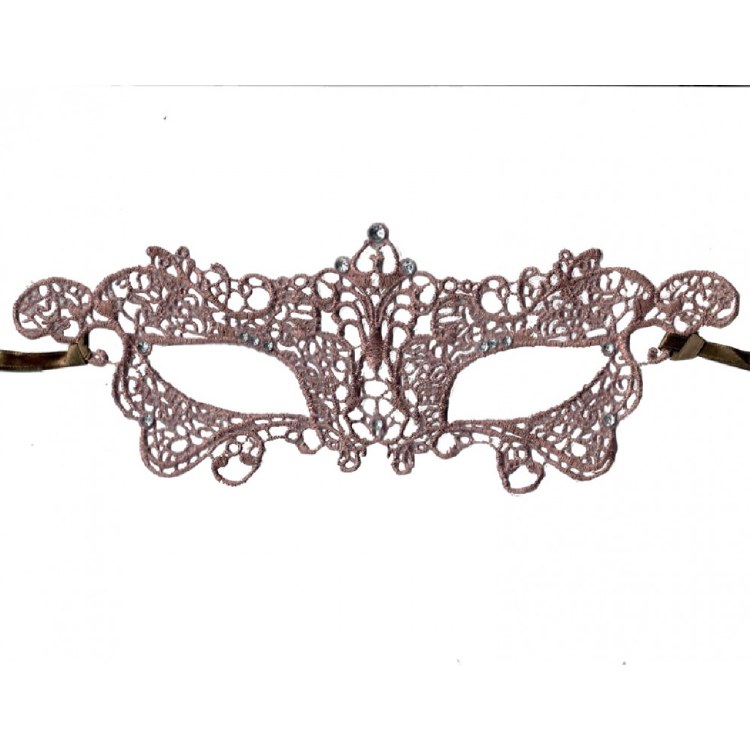 Mask Lace Brocade Rose Gold