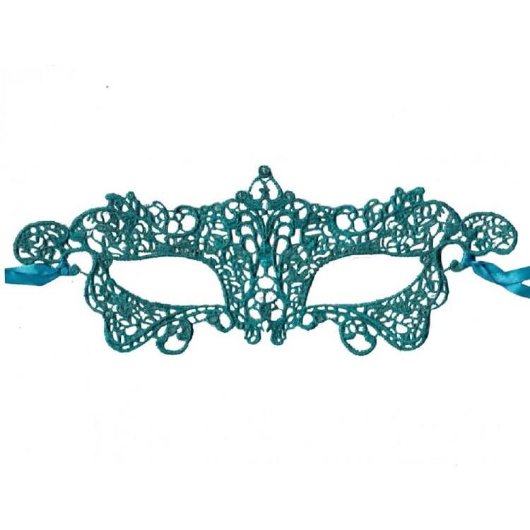 Mask Lace Brocade Sky Blue