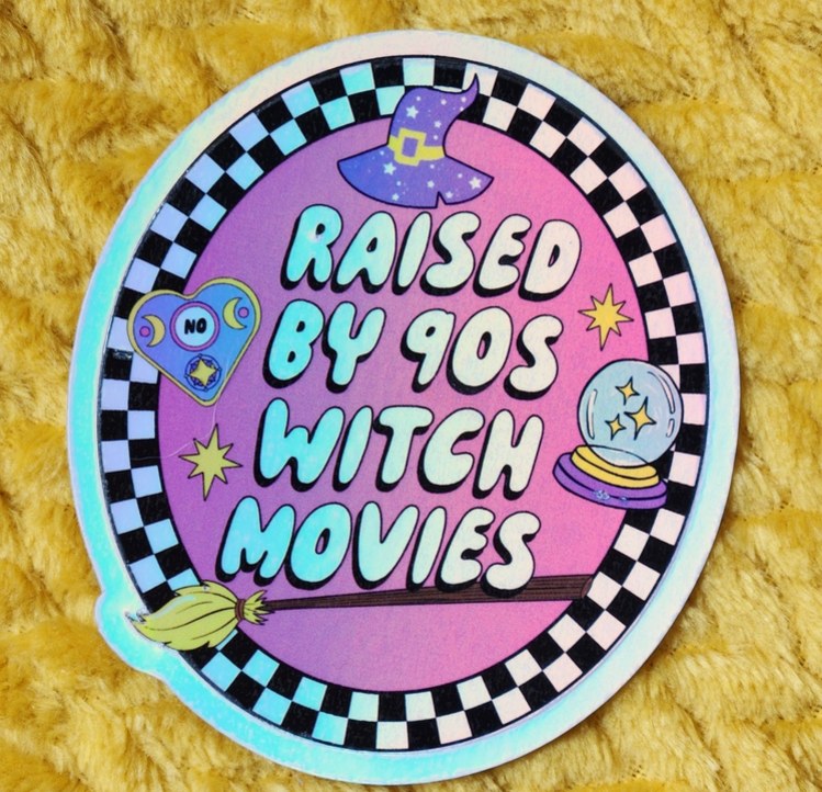 Sticker 90s Witch Movies HOLO