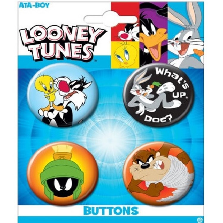 Looney Tunes Pin 4pk