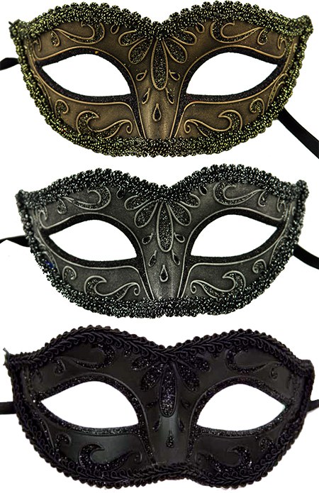 Venetian Masquerade Mask Gold/Silver