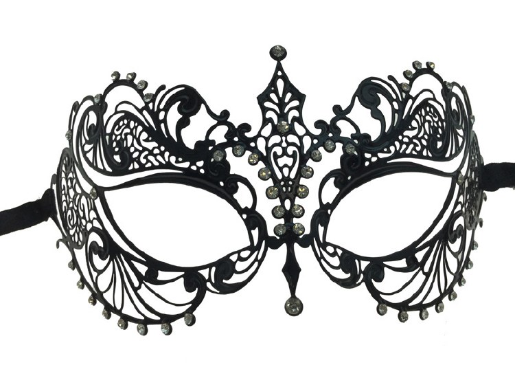 Mask Laser Cut Venetian Blk