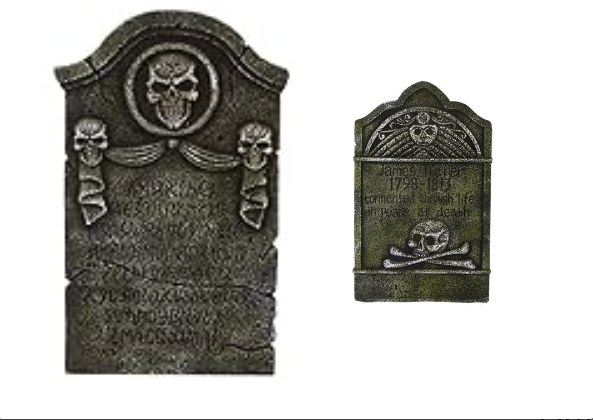 Tombstone Skull &amp; Crossbone