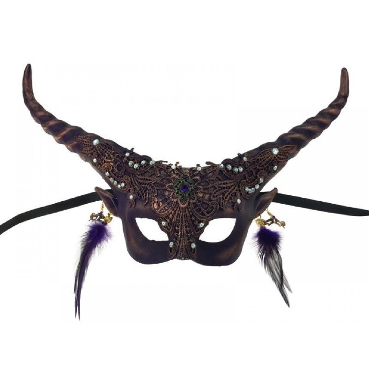 Horned Devil Mask Purple