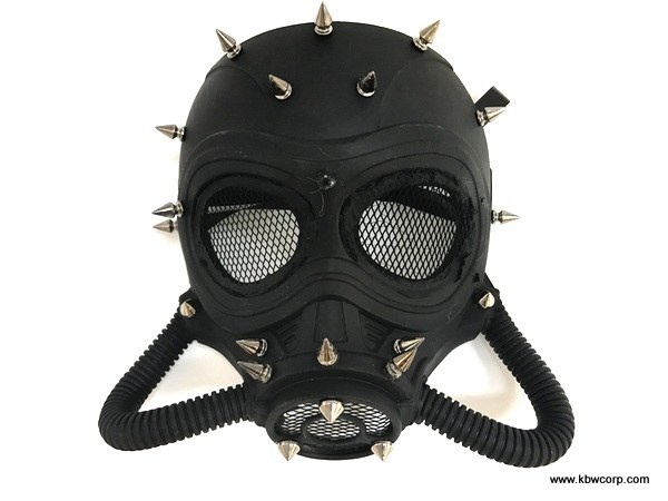 Gas Mask Black w/ Spikes