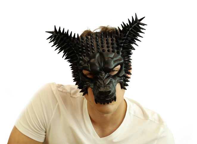 Wolf Mask w/ Spikes