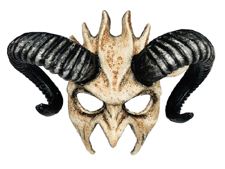 Mask Bone Horned Devil