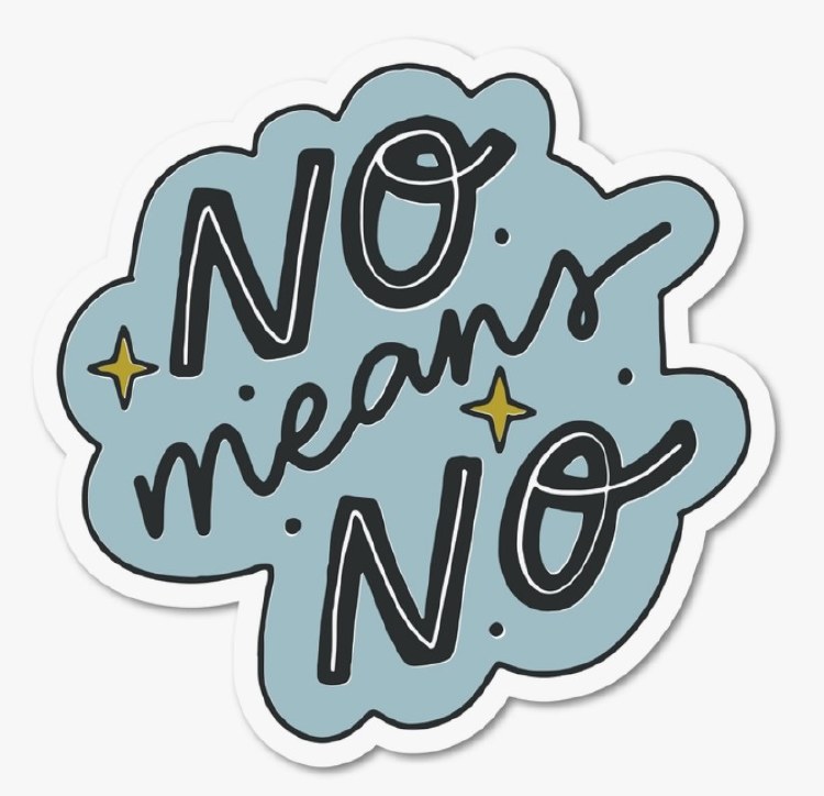 Non Means No • 3" Sticker