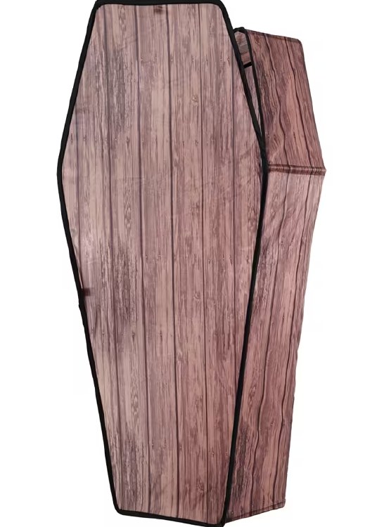 Coffin Woodgrain Collapsible