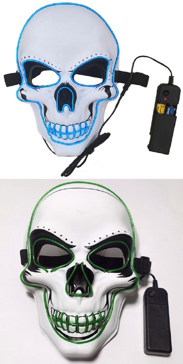 Mask Skull Neon Light Up