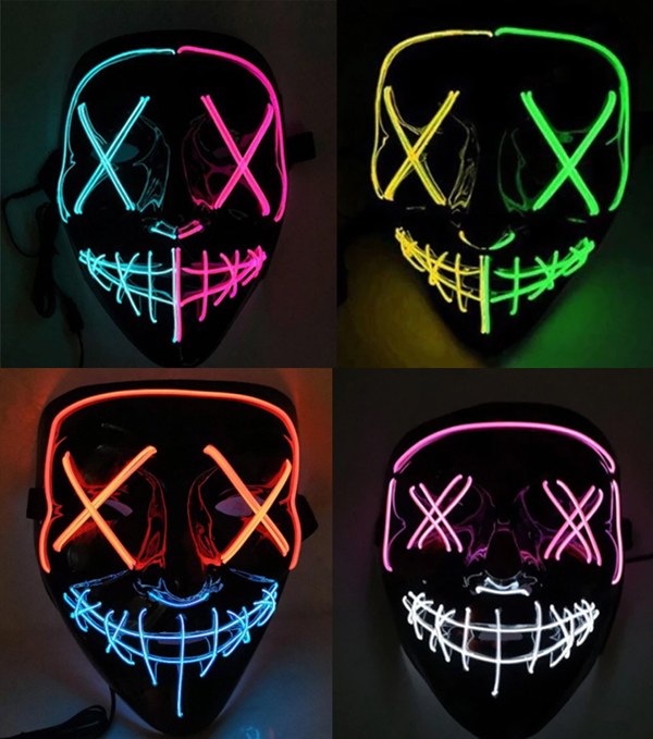 Mask Light Up Half/Half Purge
