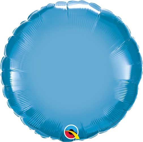 MYLR Round Chrome Blue 18"