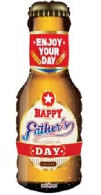 JUMBO Happy Father's Day Beer Mylar ~ 36"