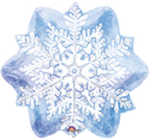 Snowflake Jr. Jumbo Size Mylar Helium Balloon 18"