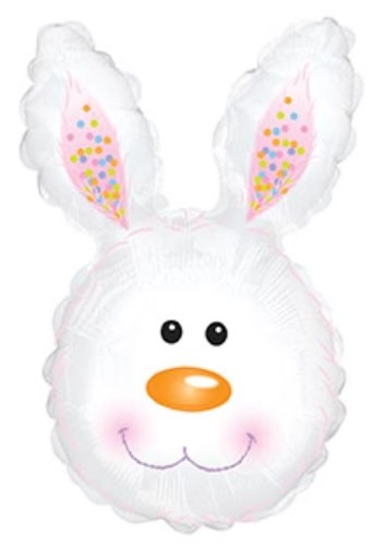 Easter Bunny, Head Shape • Jumbo 31" Mylar Helium Balloon