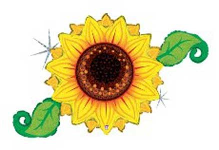 Flower, Sunflower Holographic Shape • Jumbo 46" Mylar Helium Balloon